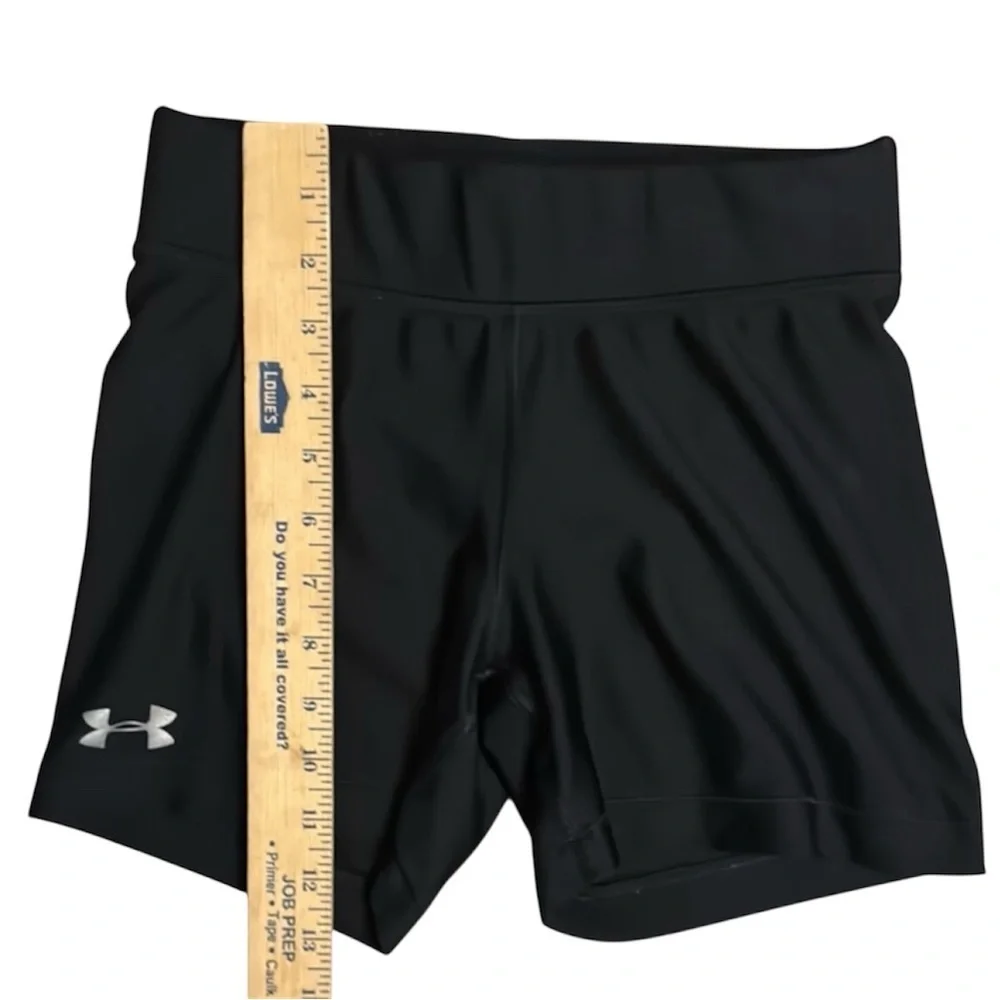 Under Armour Black Athletic Shorts with Moisture-Wicking Fabric - Picture 3 of 6